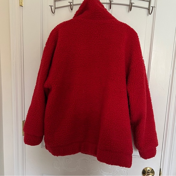 I AM GIA Red Pixie Teddy Coat - Picture 7 of 7
